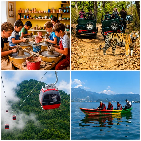 Nepal family adventure tour with kids in Kathmandu Chitwan and Pokhara
