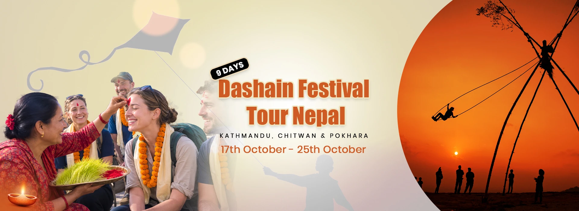 Dashain Festival Tour Nepal, 9 days Kathmandu Chitwan Pokhara