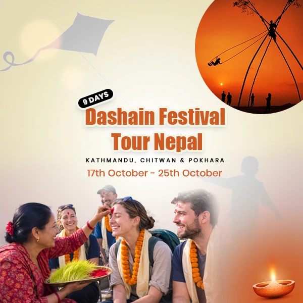 Dashain Festival Tour Nepal, 9 days Kathmandu Chitwan Pokhara
