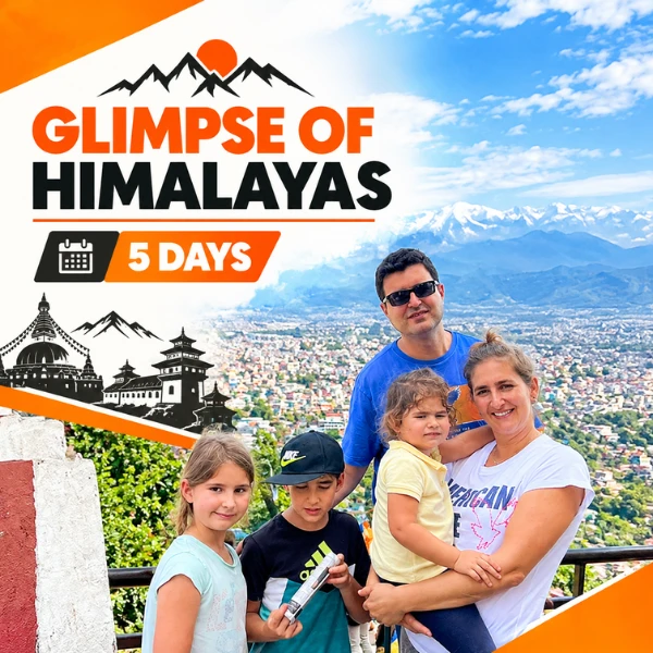 Nepal luxury tour 5 days with Himalayan views, Bhaktapur Durbar Square and Phewa Lake in Pokhara