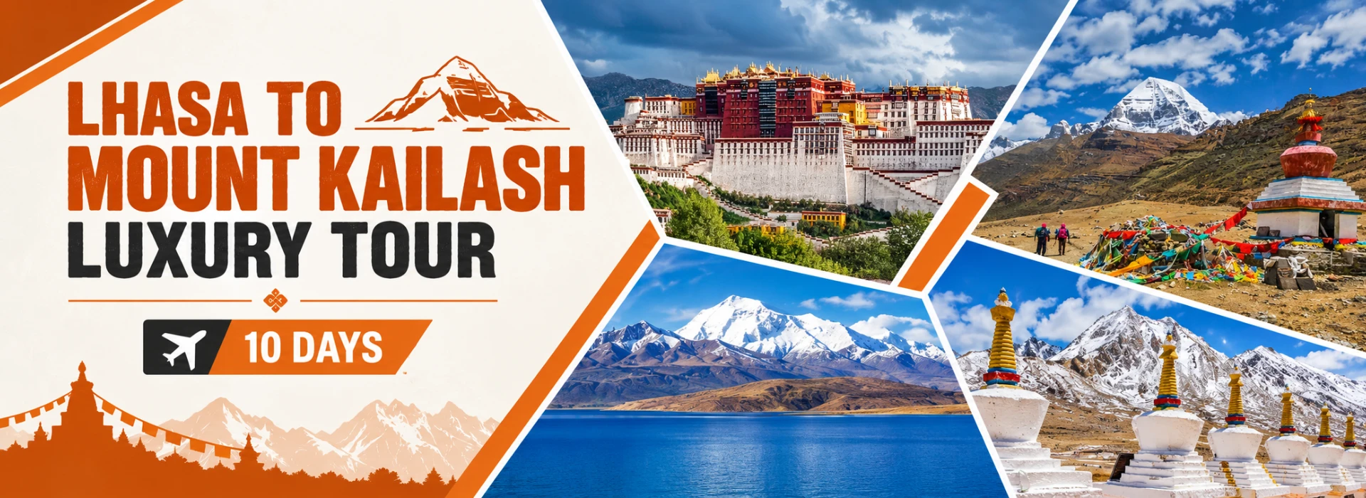 Lhasa to Mount Kailash Luxury Tour with views of Mount Kailash