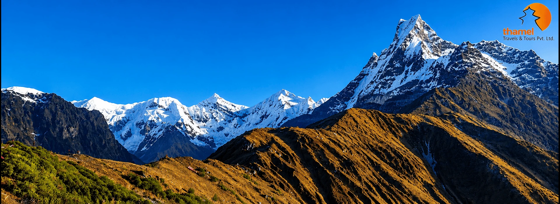 Mardi Himal Base Camp Trek route with Machhapuchhre and Annapurna peaks in the Annapurna region.