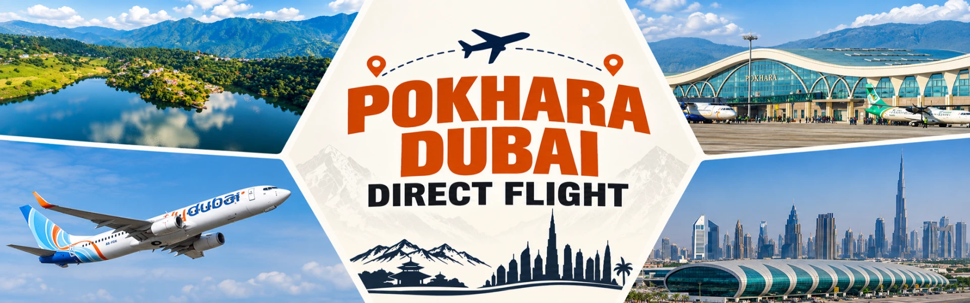 Pokhara now connects directly to Dubai with a daily Flydubai flight, opening a new gateway to the Annapurna region.