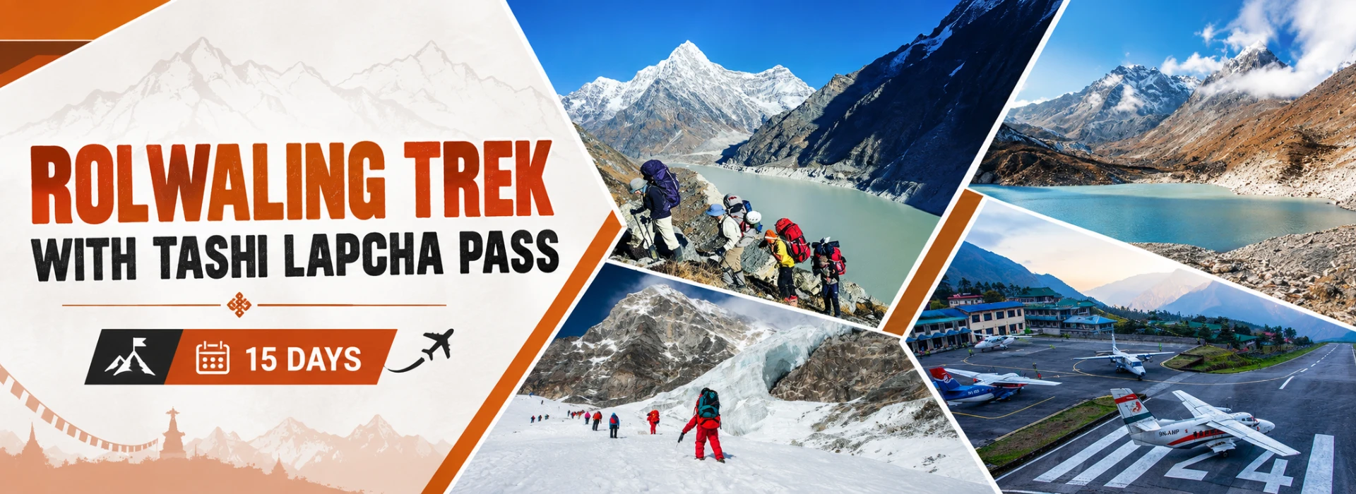 Rolwaling Trek with Tashi Lapcha Pass near Tsho Rolpa and Trakarding Glacier