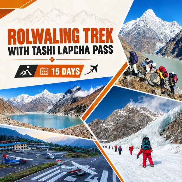 Rolwaling Trek with Tashi Lapcha Pass near Tsho Rolpa and Trakarding Glacier