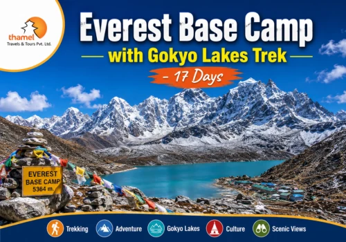 Everest Base Camp with Gokyo Lakes Trek 17 Days featuring Gokyo Lakes, Cho La Pass and Everest views