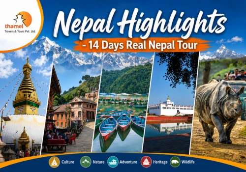 Nepal Highlights 14 Days Real Nepal Tour featuring Kathmandu, Pokhara, Lumbini and Chitwan National Park