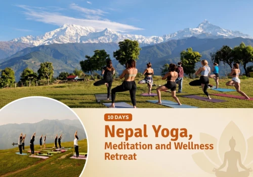Nepal yoga meditation and wellness retreat 10 days with Himalayan mountain views