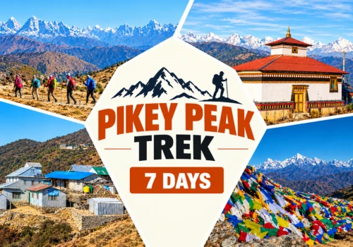 Pikey Peak Trek sunrise view of Mount Everest from the summit