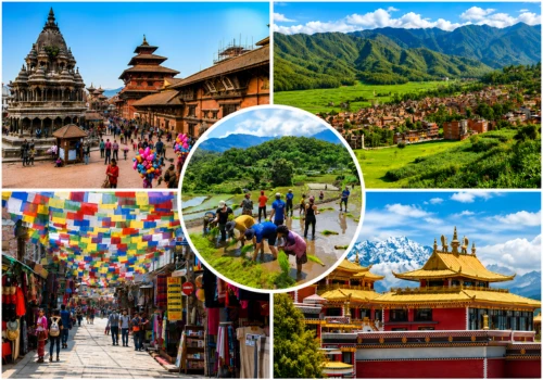 7 days rural Nepal village tour with Panauti heritage sites, organic farming in Balthali, Kathmandu market, and Namo Buddha monastery